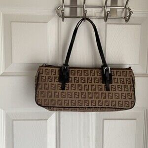 Fendi Zucchino Handle Bag